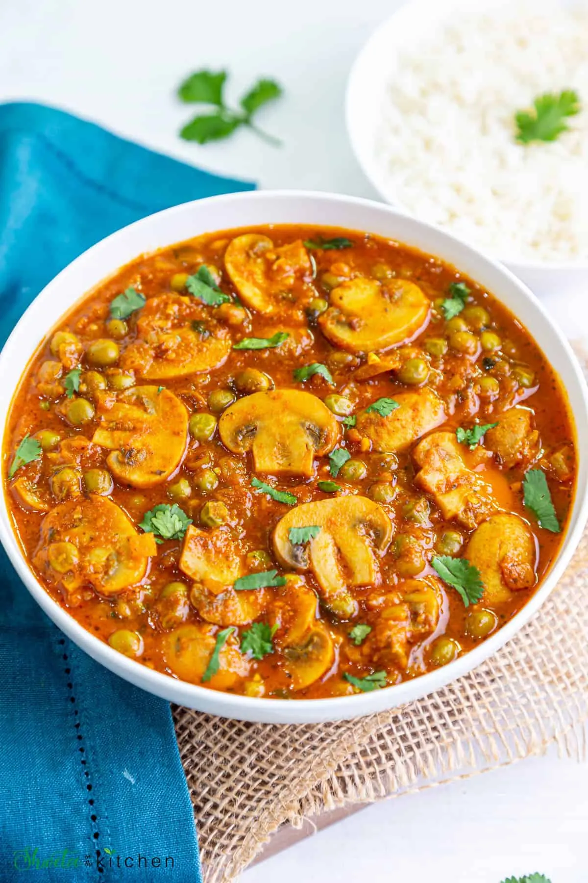 Mushroom Matar Curry