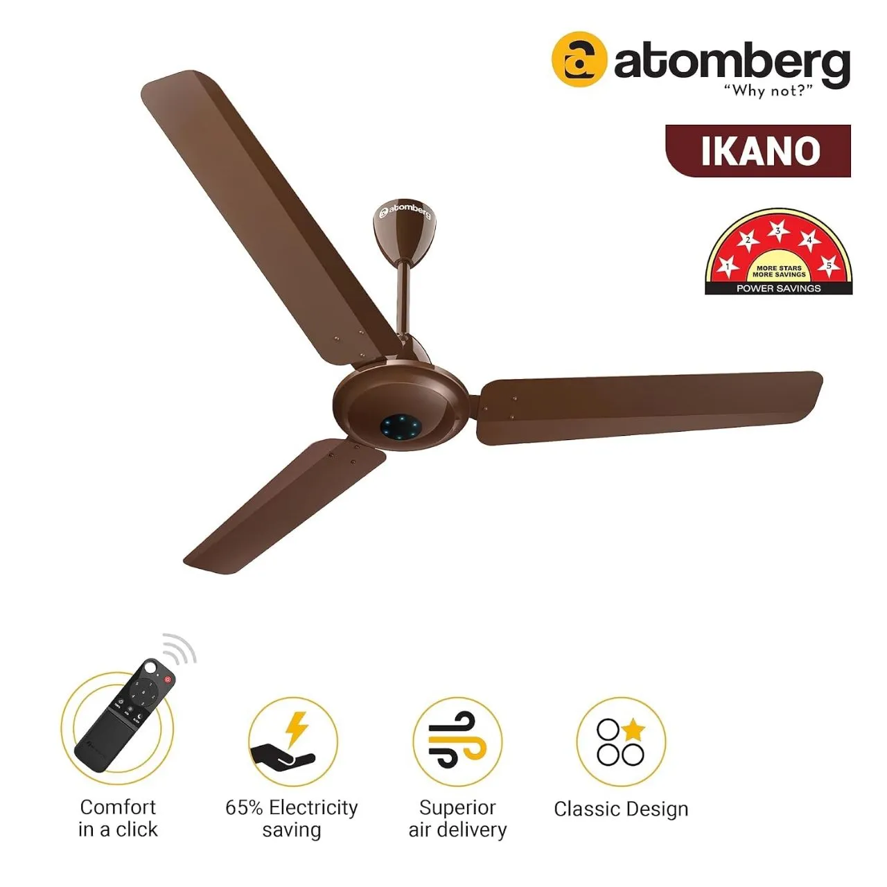 Atomberg BLDC Ikano Ceiling Fan