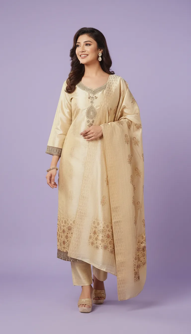 Embroidered Kurta Set