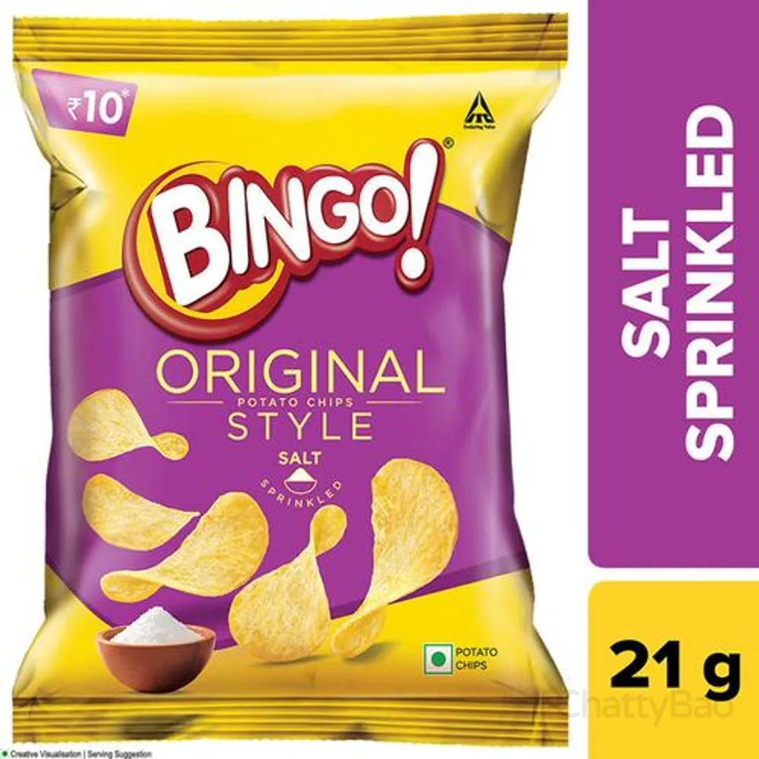 Bingo Original Style Salt Chips 21 g