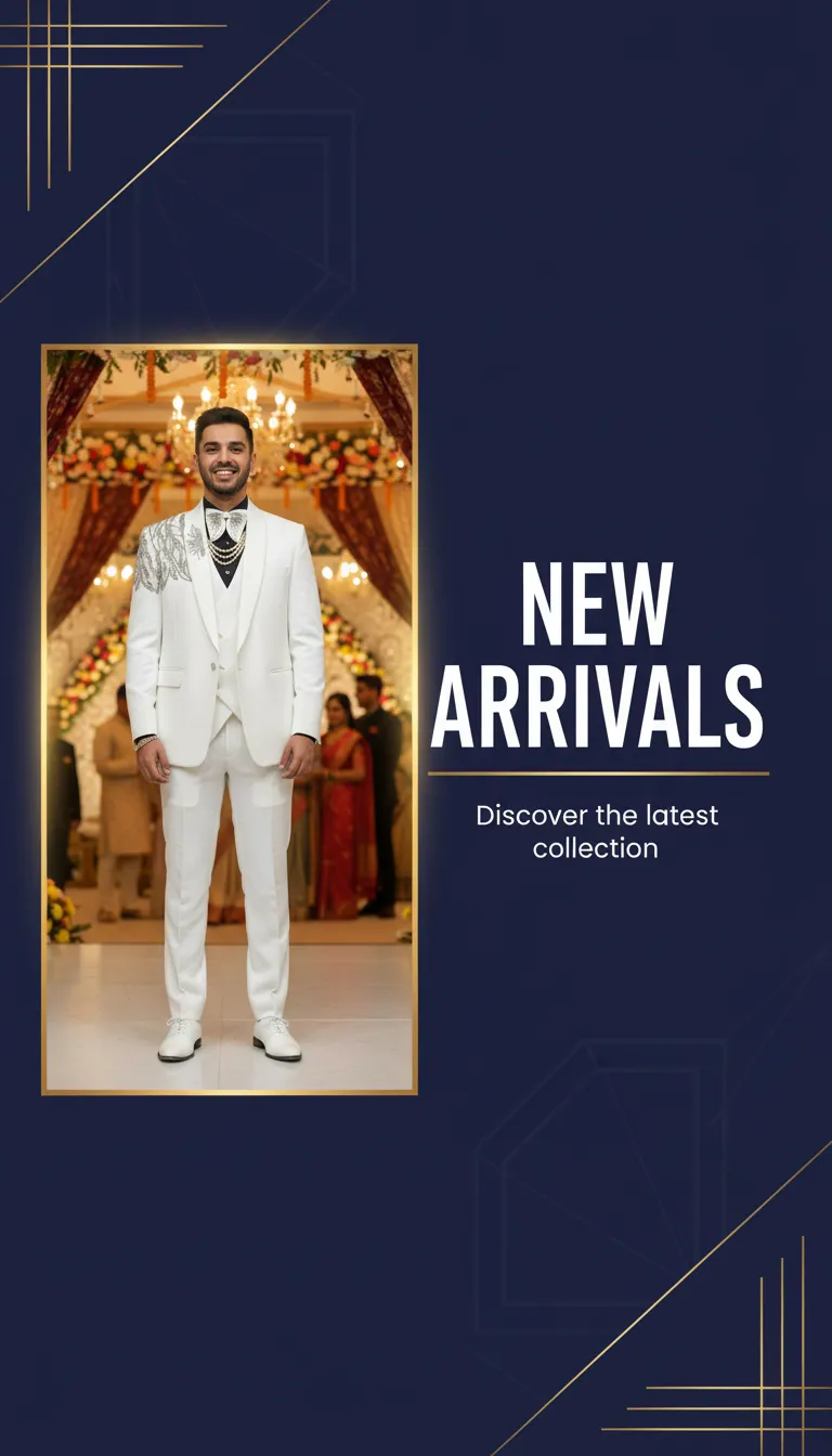 Embroidered Formal Suit