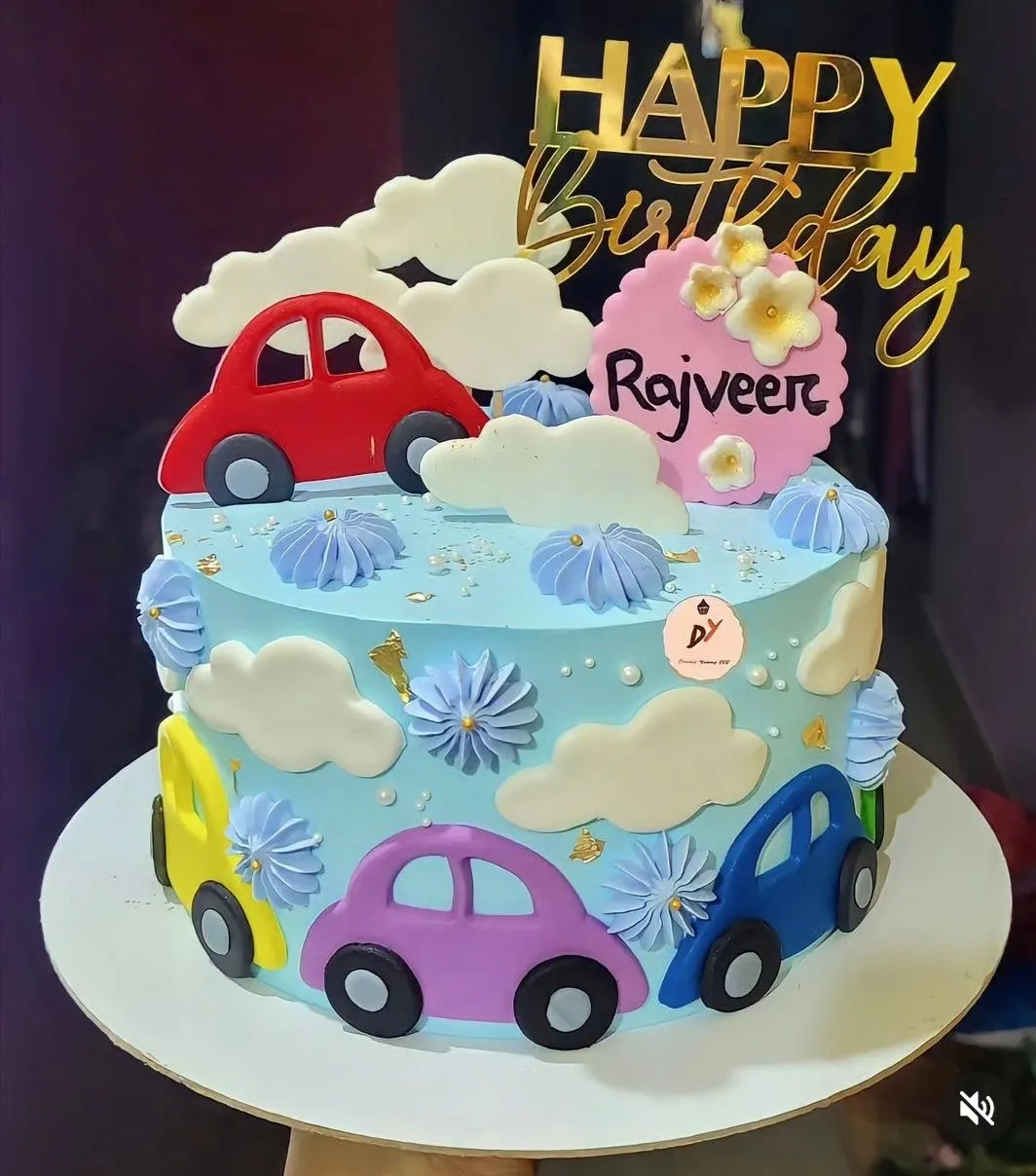 Custom Car Theme Cake
