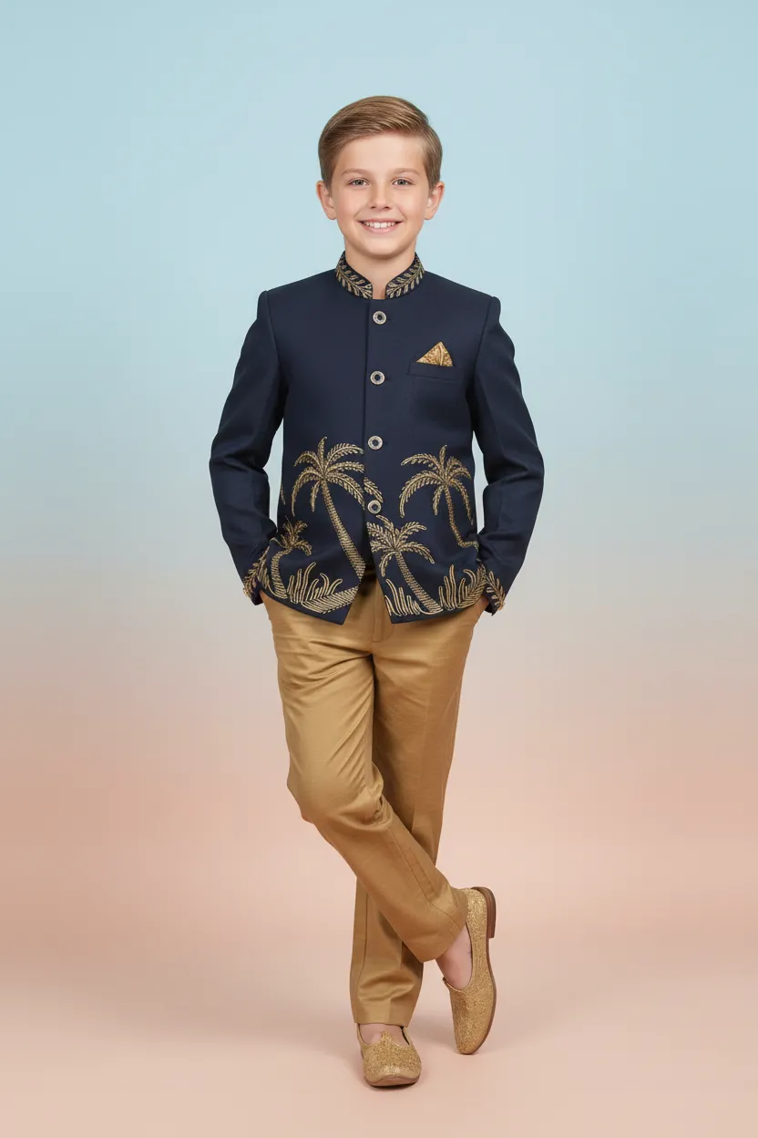 Boys Embroidered Ethnic Suit