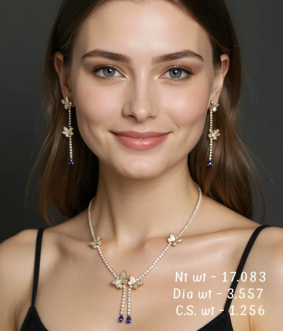 Diamond Butterfly Necklace