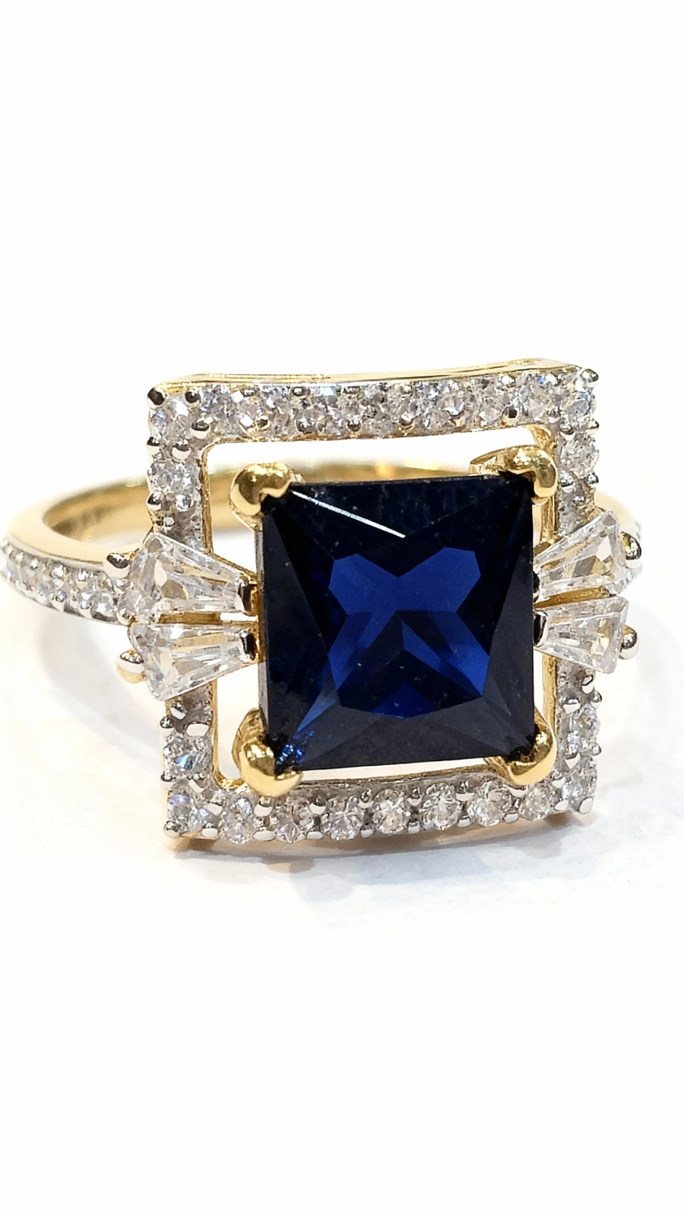 Sapphire Diamond Ring
