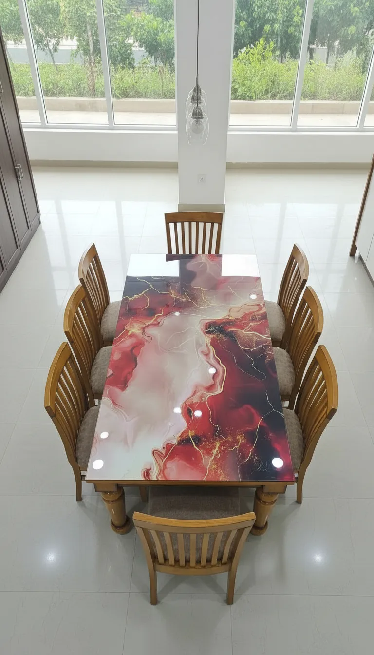 Art-Inspired 6str Dining Table