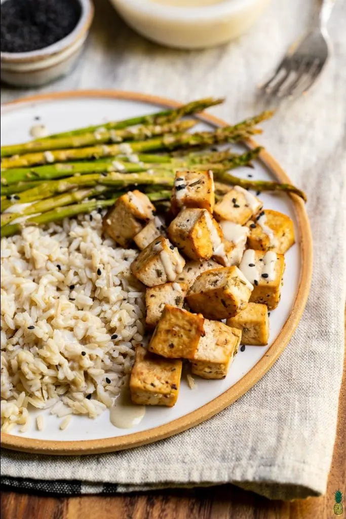 Tofu Paneer Brown Rice