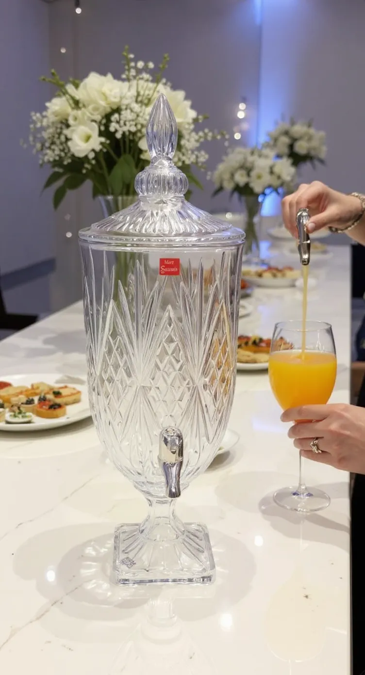 Marc Samuels Glass Beverage Dispenser