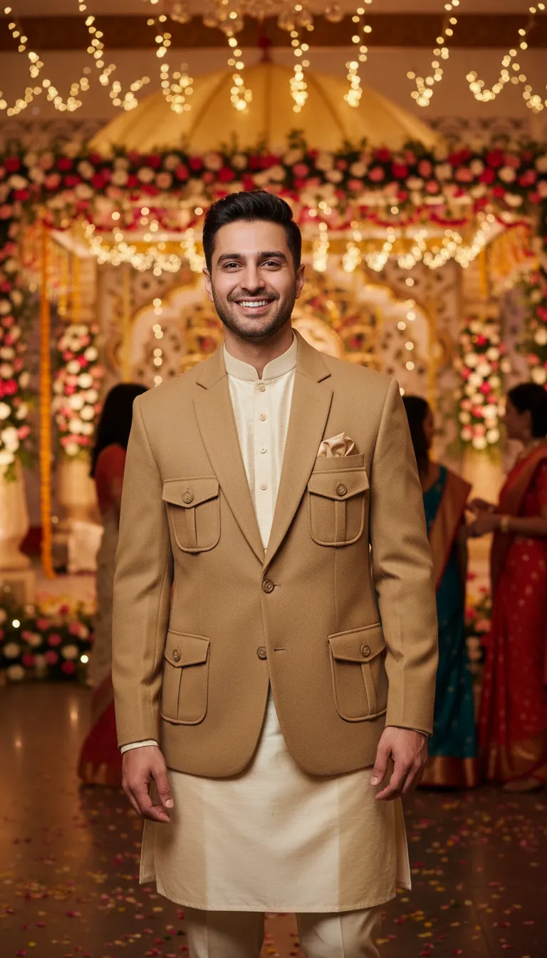 Forty-2 Camel Blazer