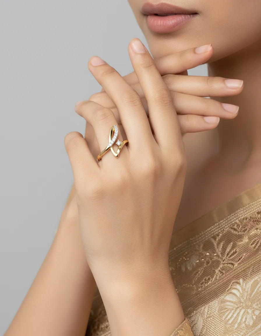Gold and Diamond Ring