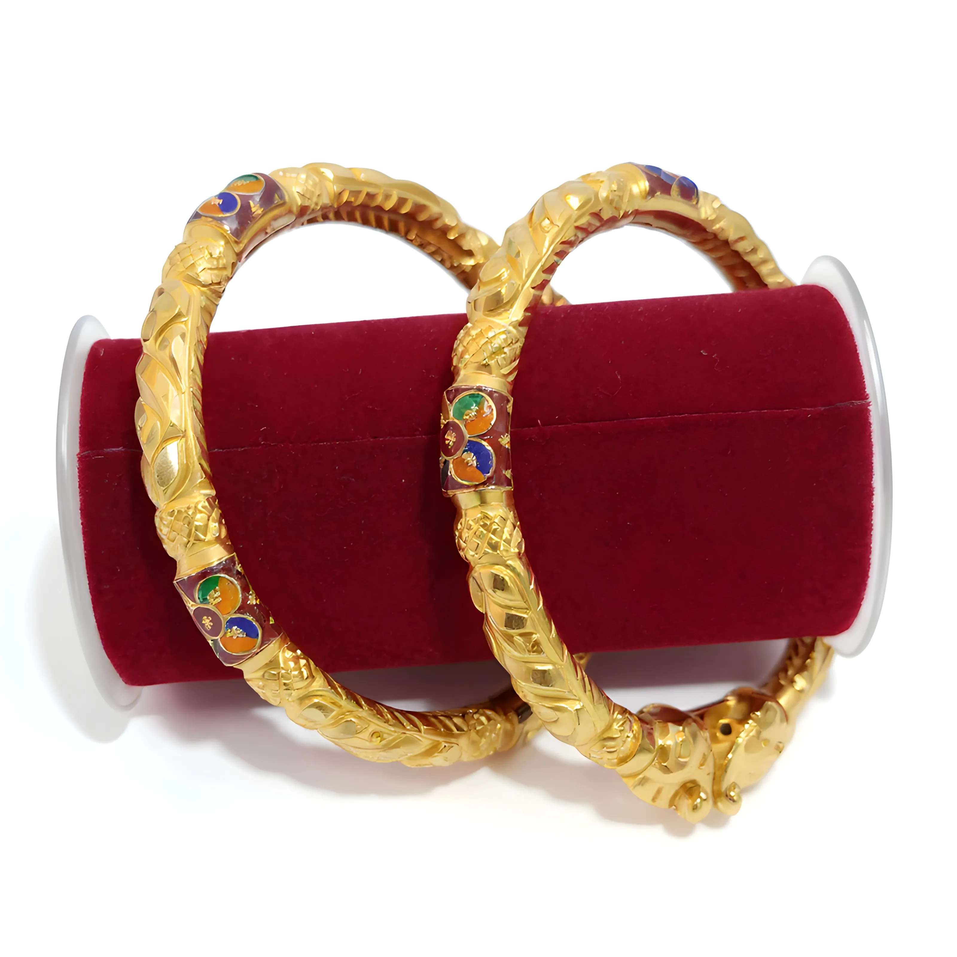 Gold Meenakari Bangle