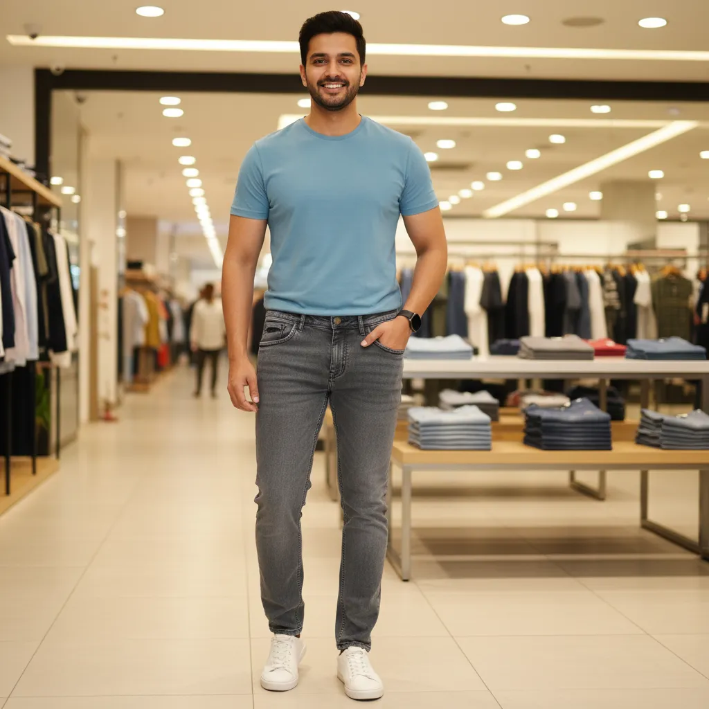 Stagger Polo Jeans