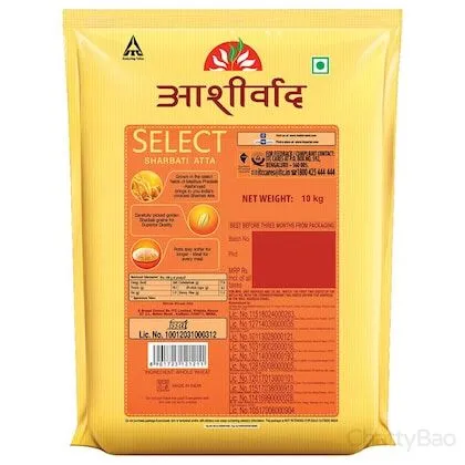 Aashirvaad Select Whole Wheat Sharbati Atta 10 Kg view 2