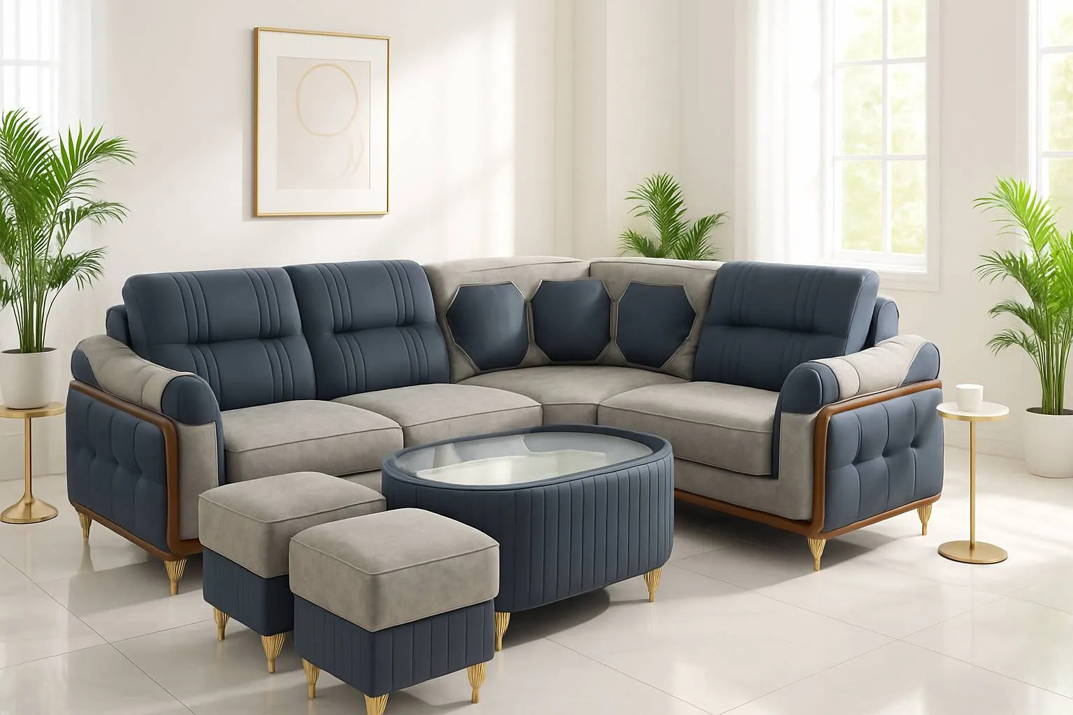 Ferro Luxe Sectional Sofa