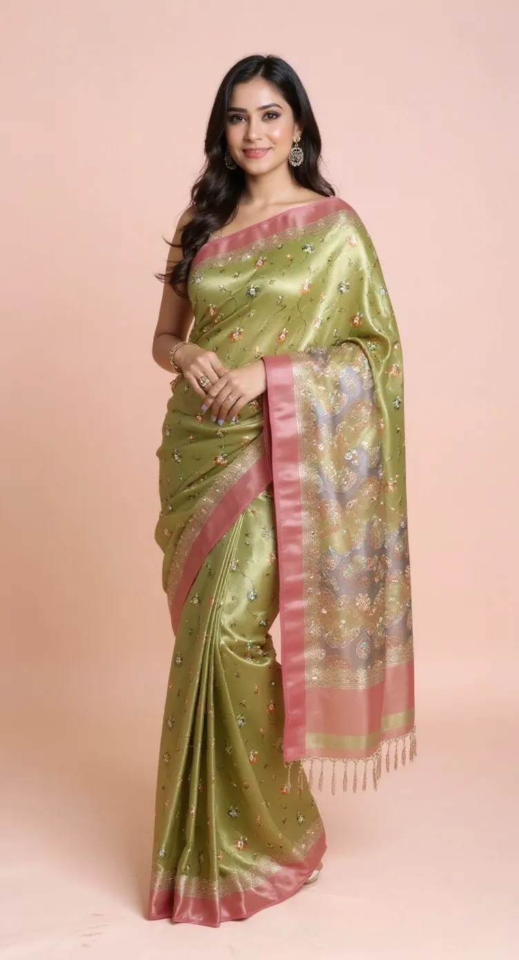Embroidered Banarasi Saree..
