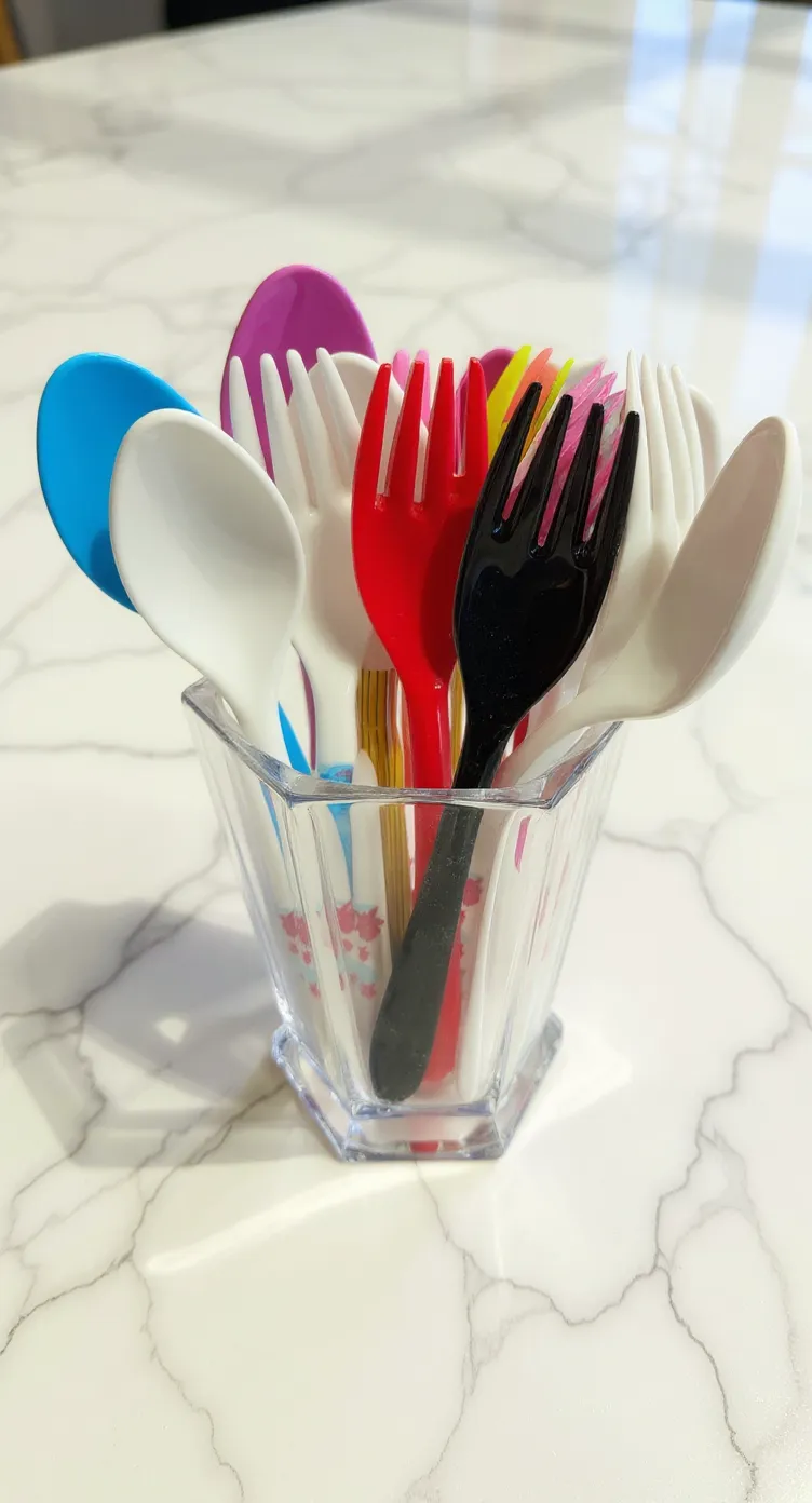 Colorful Plastic Cutlery Set