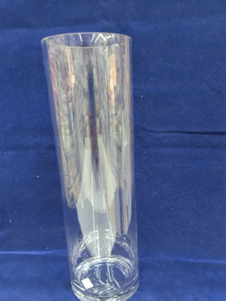 Crystal Clear Glass Vase 40 Cms.