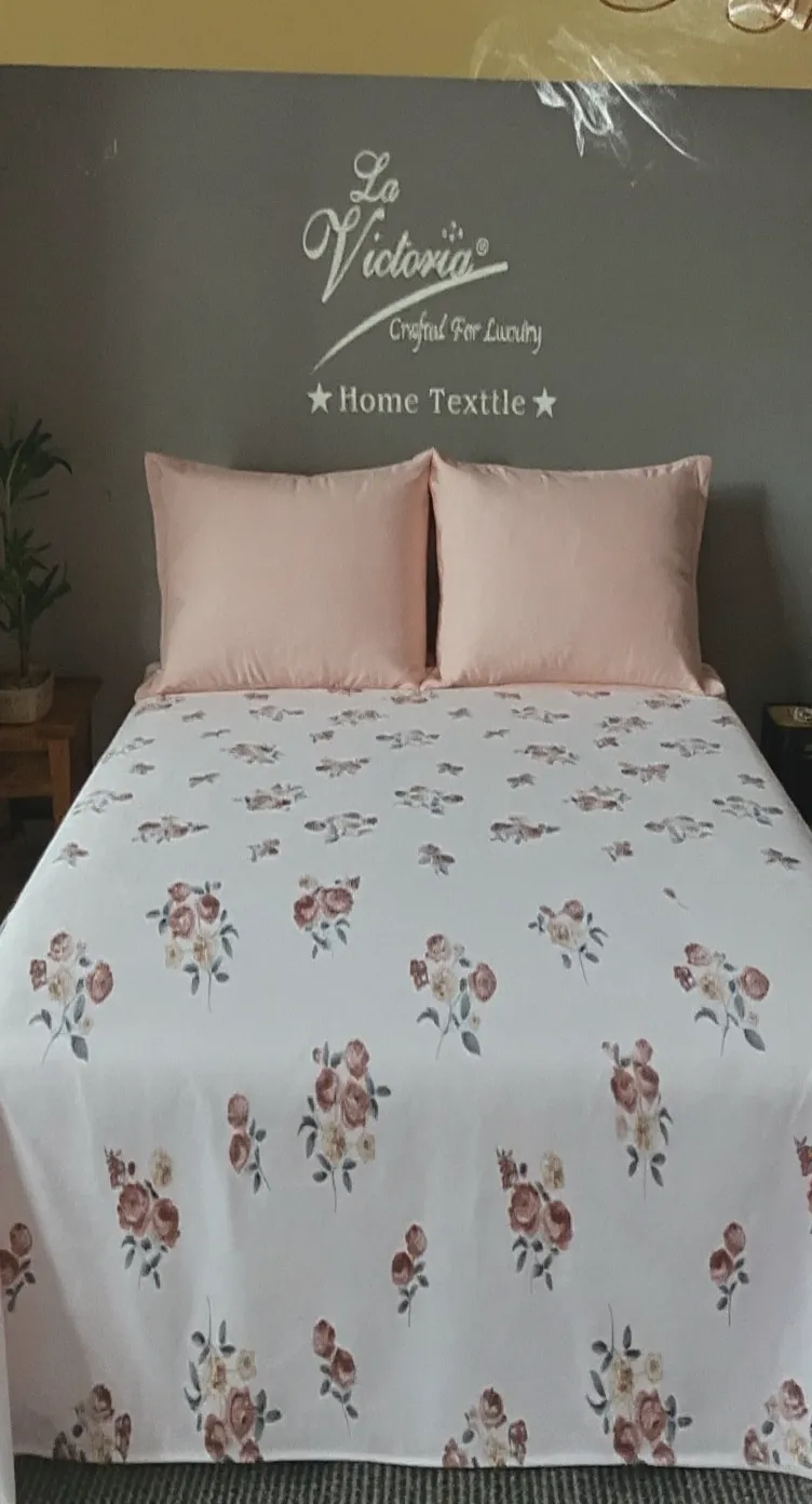 King Size Floral Print Bedsheets