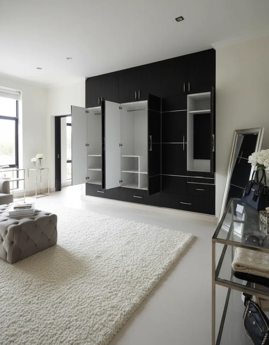 Kk Wood Furniture Elegant Wardrobe