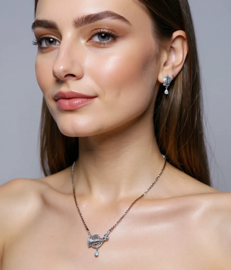 Diamond Pendant Set