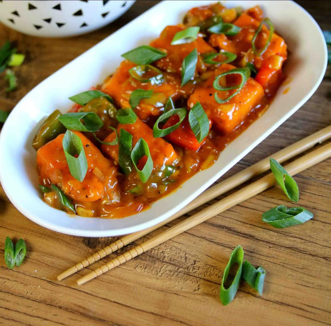 Chilli Paneer Gravy Half