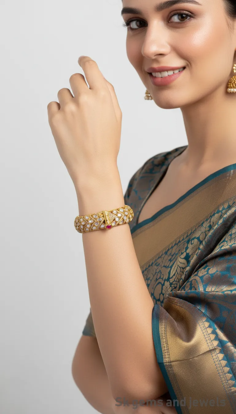 Gold-Tone Filigree Bangle Set