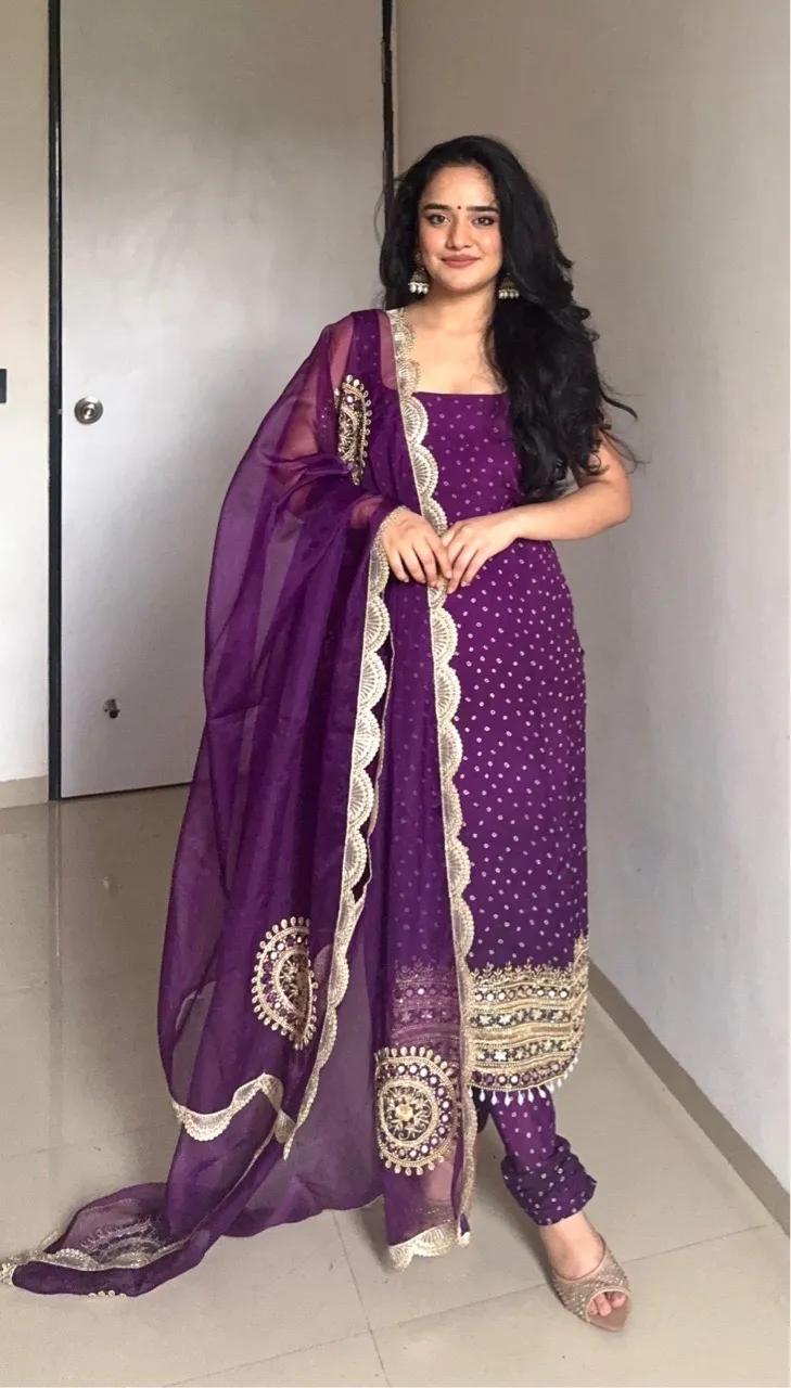 'Ada' Suit Set- Purple view 5