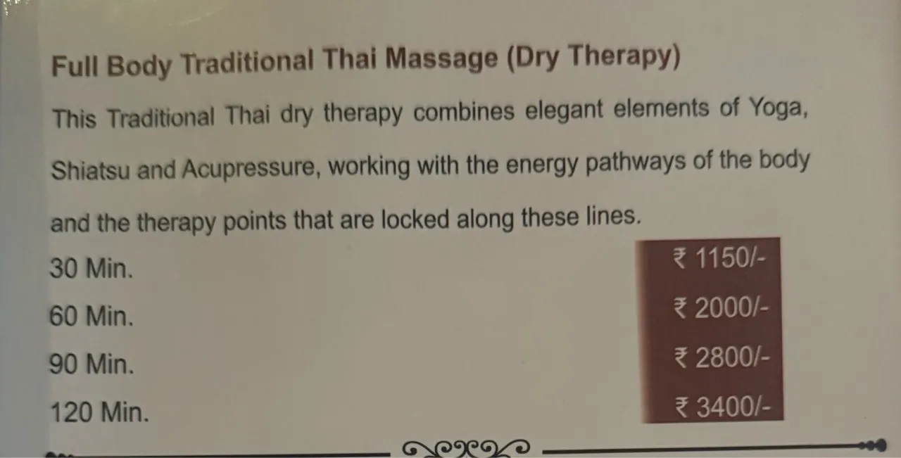 Full Body Traditional Thai Massage