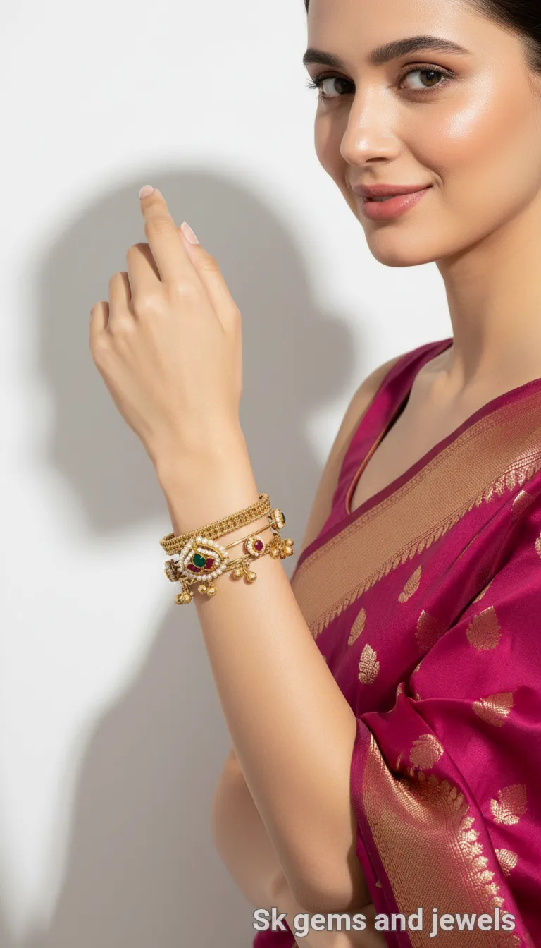 Gold-Plated Bangle Bracelet