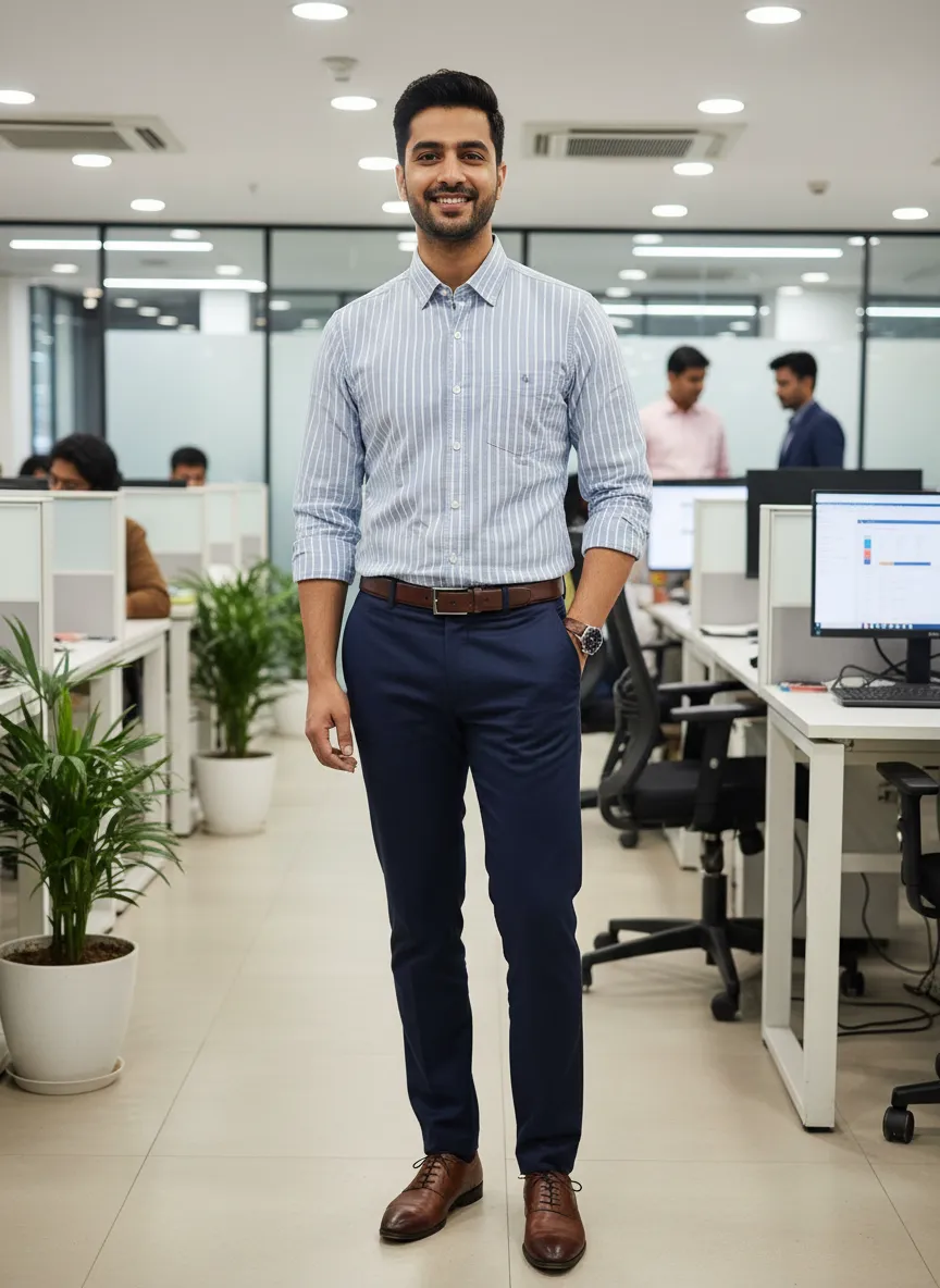 Striped Formal Shirt