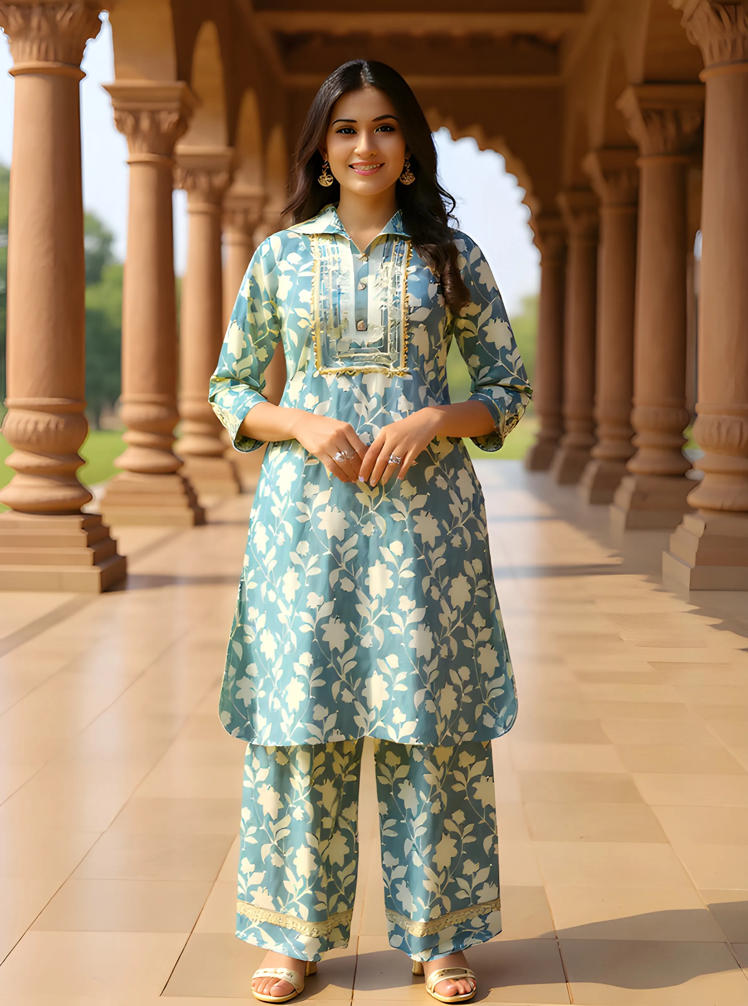 Karigari Floral Tunic Set