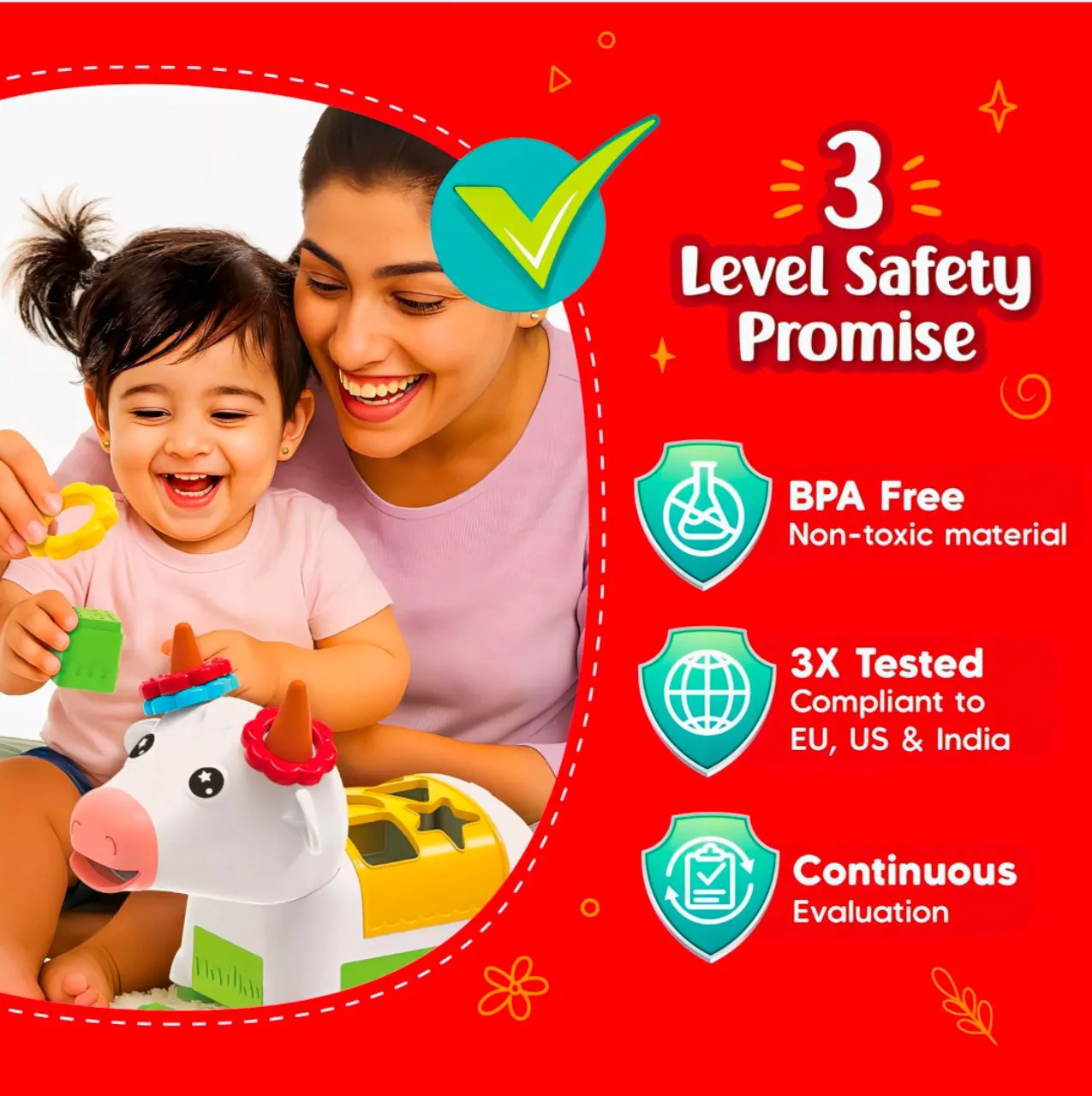 Leaps & Bounds Cow Shape Sorter view 2