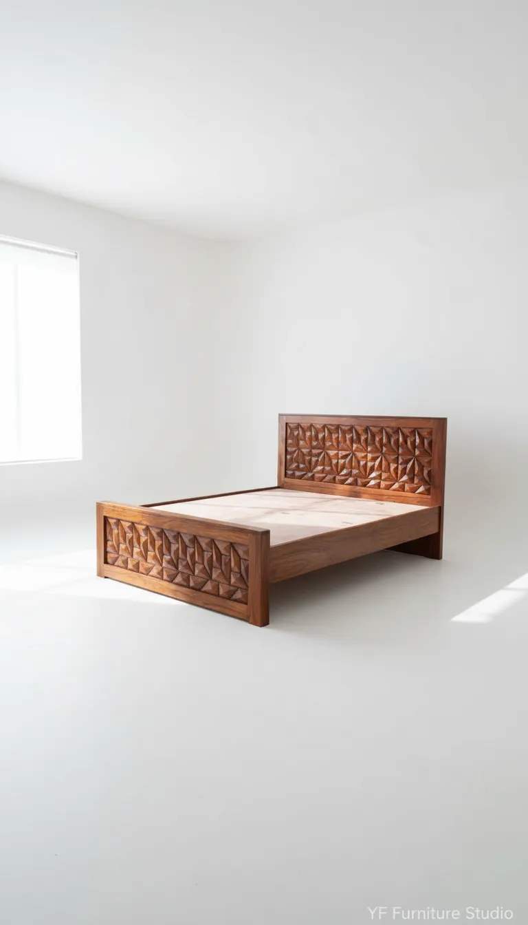Hexa Sheesham Bed