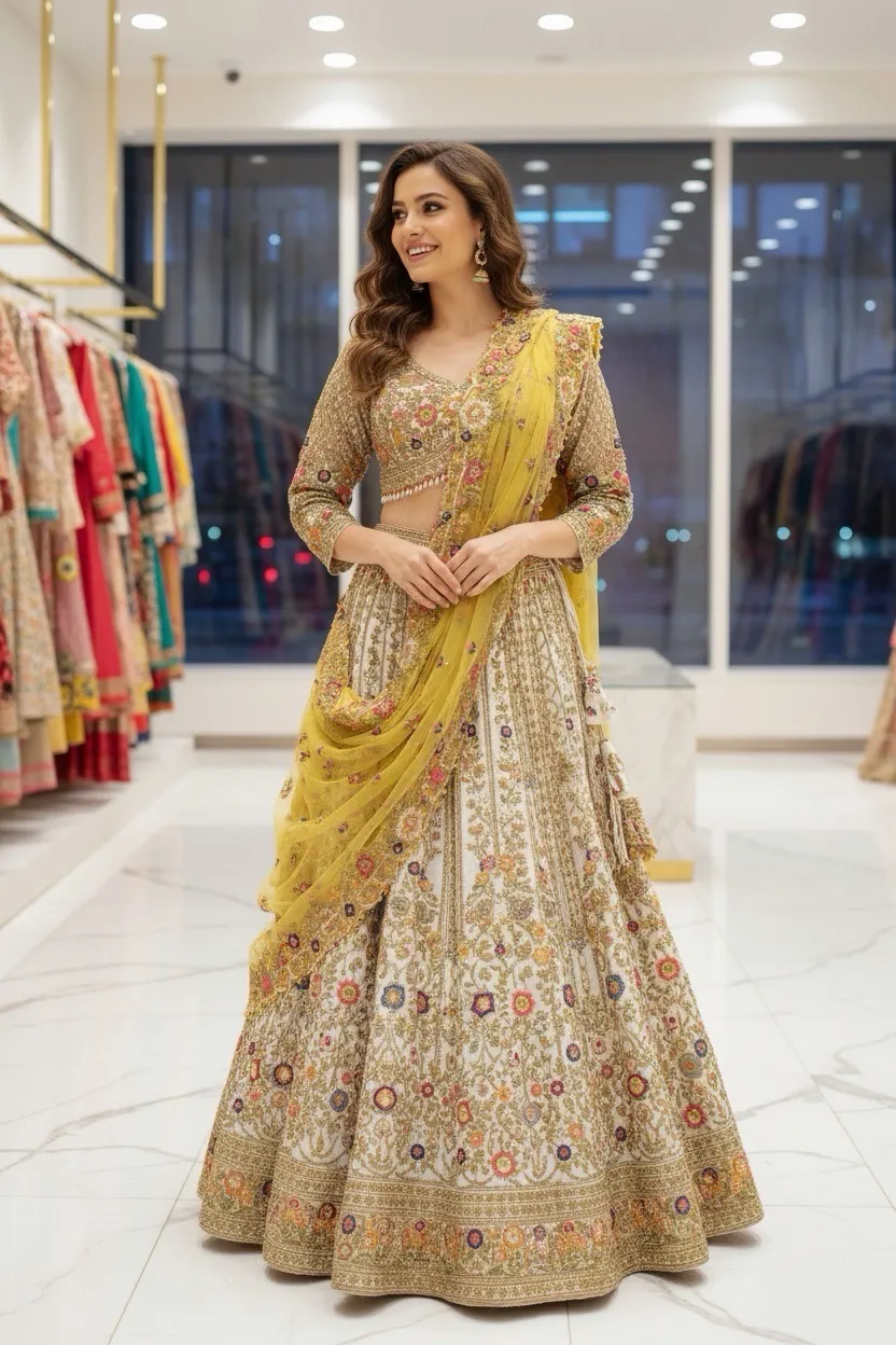Embroidered Bridal Lehenga