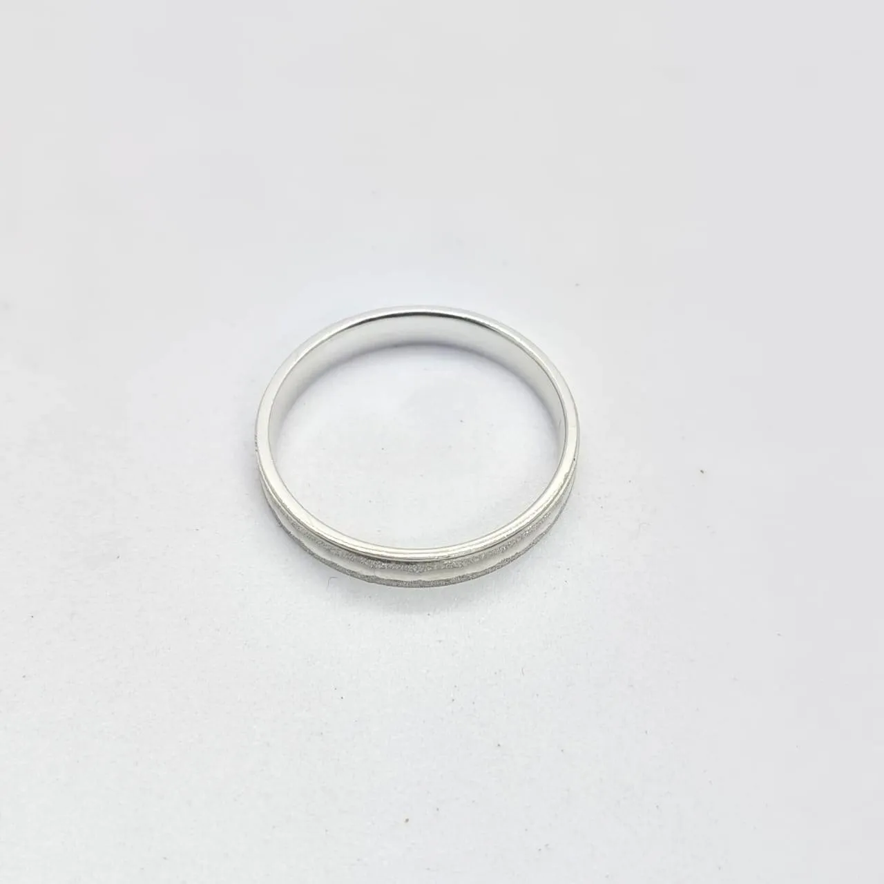 Archvins Textured Silver Band (AVSLR-25) view 3