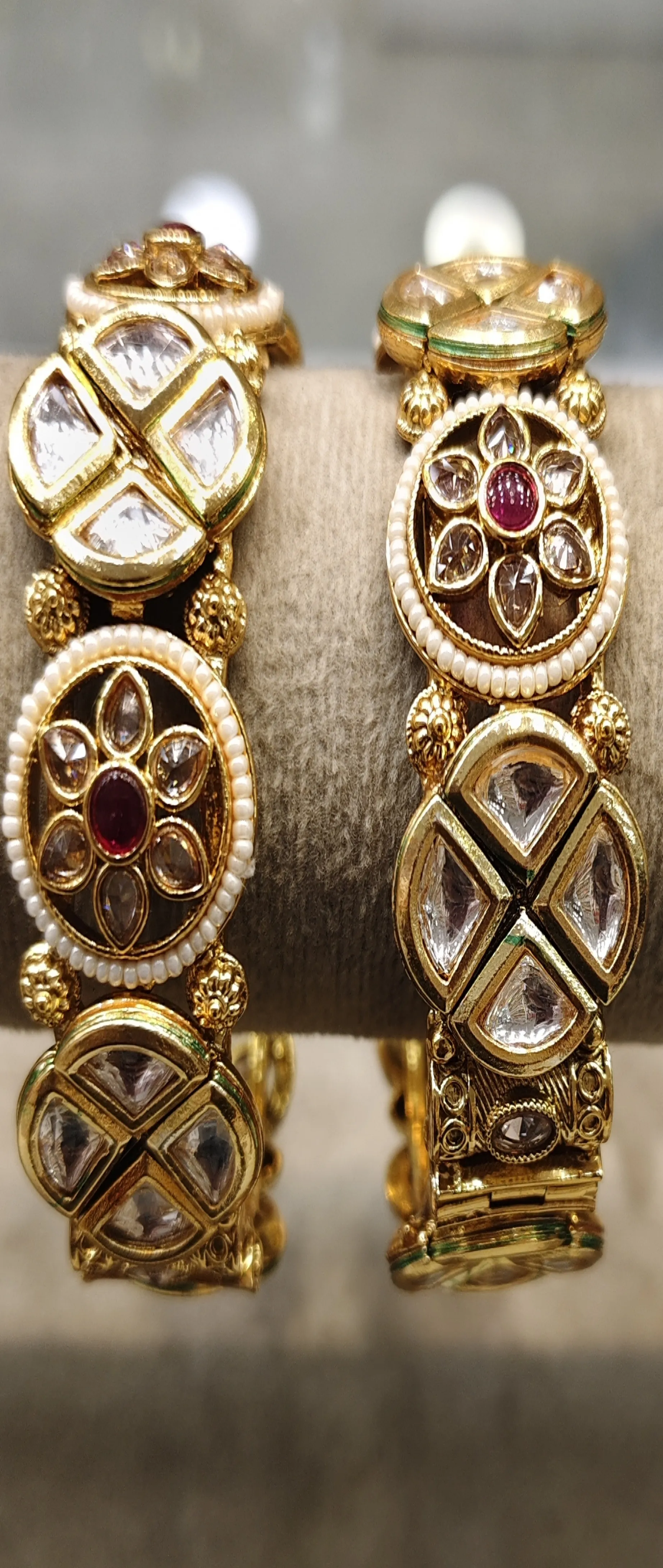 Gold-plated Kada Bracelets view 2