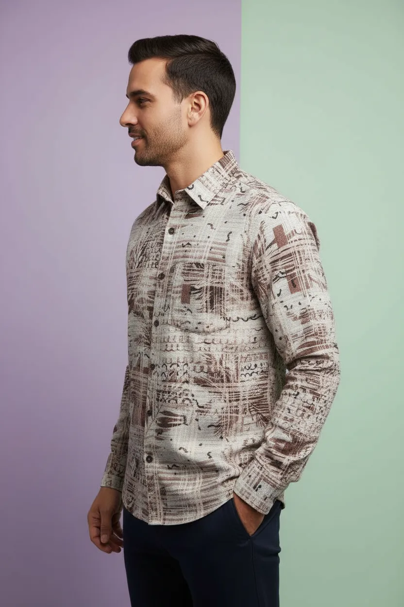 Printed Cotton Shirt view 3