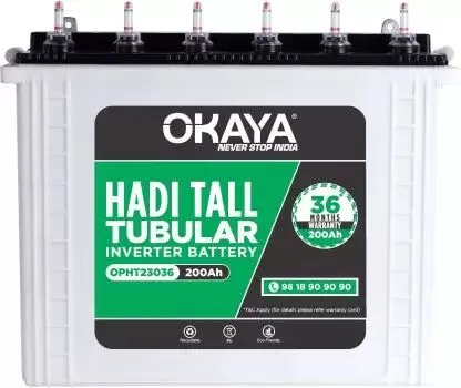 Okaya Hadi Tall Tubular Inverter Battery