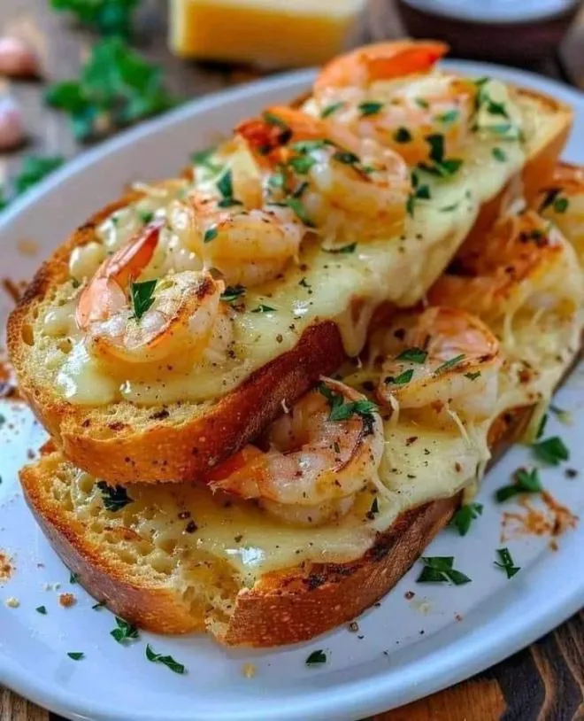 Garlic Bread With Cheese Dip