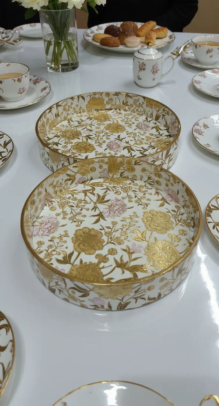 Decorative Floral Trays