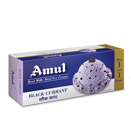 Amul Ice Cream - Black Currant 750 ml