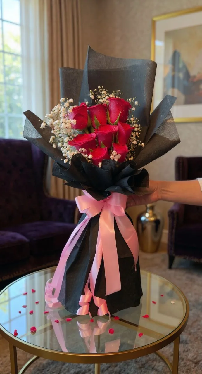Velvet Petals Luxury Rose Bouquet