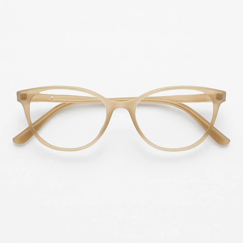 Elegant Beige Eyeglasses Opium