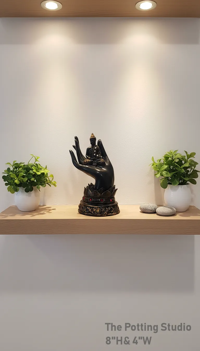 Buddha Hand Sculpture 8"H & 4"W