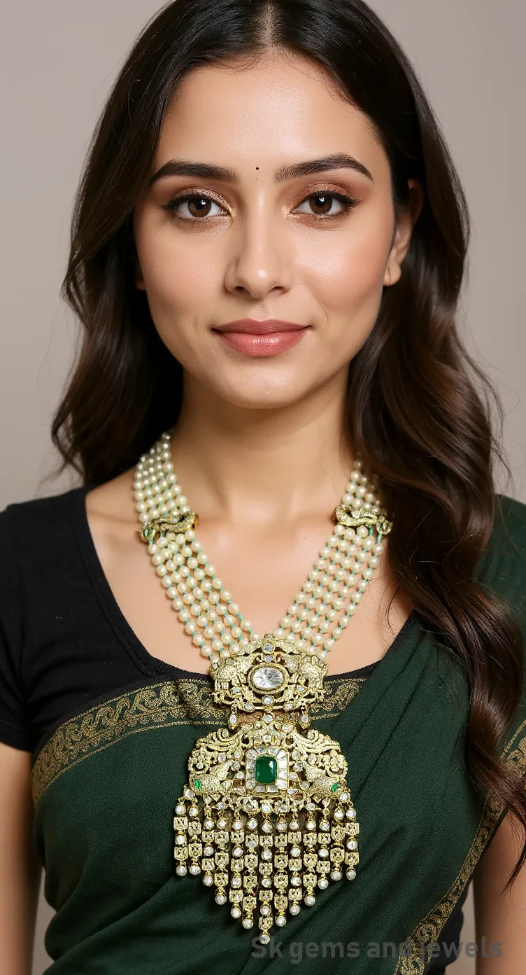 Mosonight Polki Beads Pendend Set