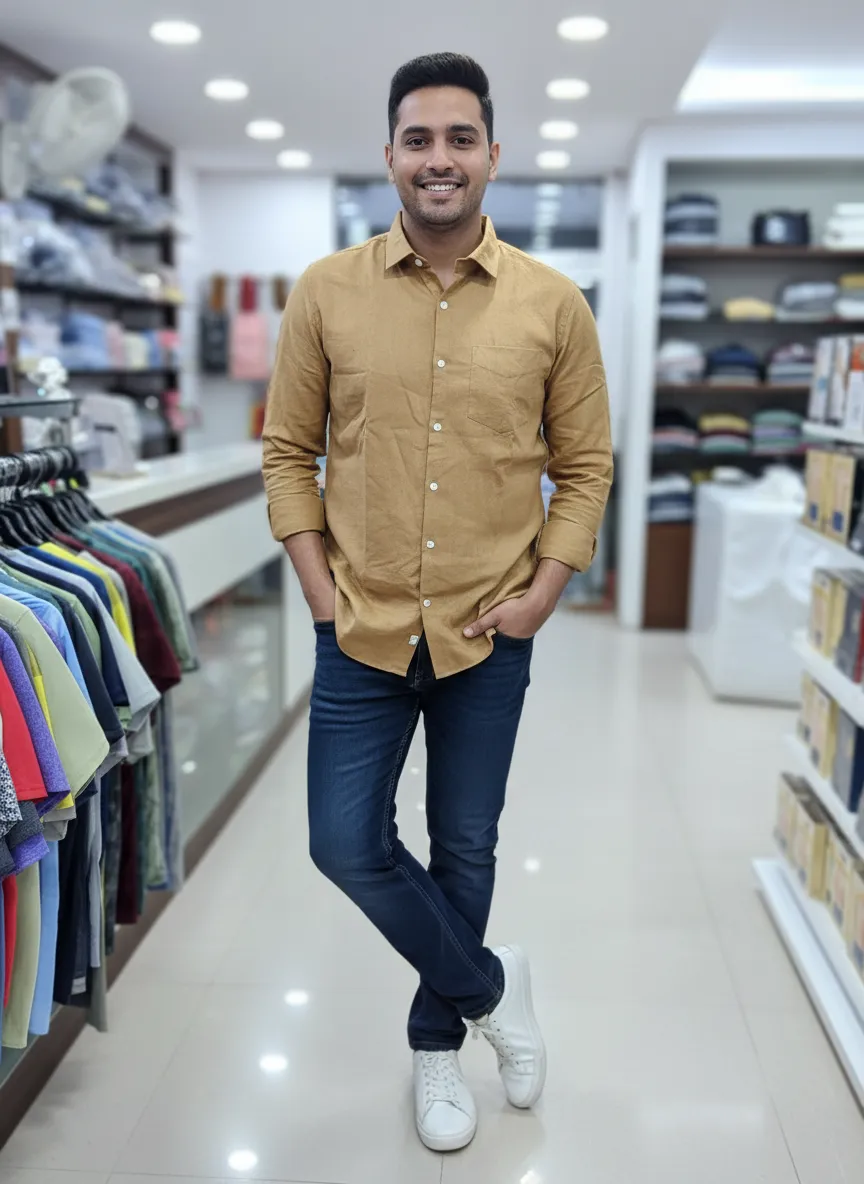 Mens Linen Shirt