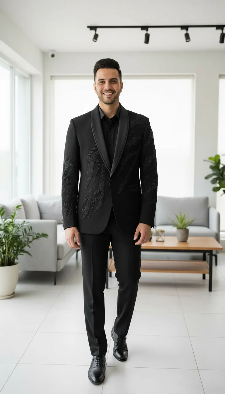 Embroidered Tuxedo..