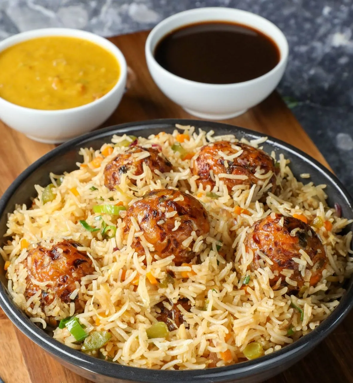 Manchurian + Fried Rice
