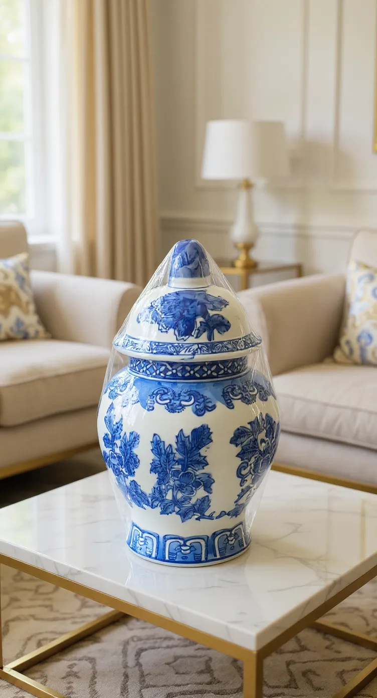 Blue and White Porcelain Jar