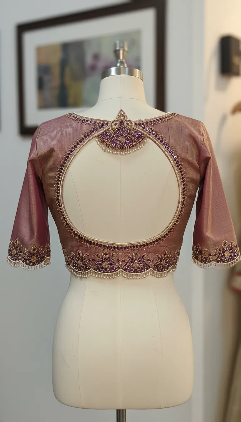 Embroidered Saree Blouse